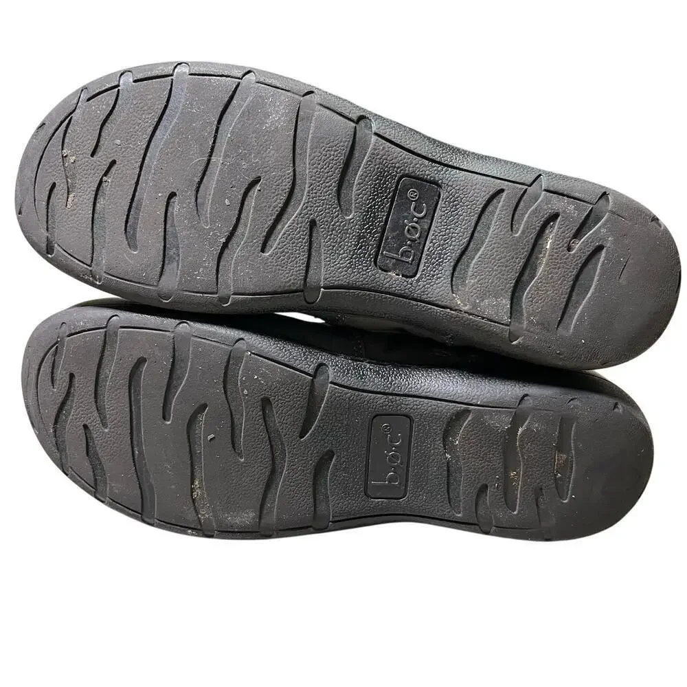 BOC Youth Size 4 Lace Leather Boots Grey Zip‎ Lace Up Faux Fur Snow Winter
